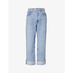  Agolde Fran straight-leg mid-rise organic-cotton jeans