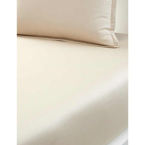 Boss Loft Almond textured-design single fitted sheet 90cm x 200cm