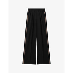  Reiss Remi side-stripe high-rise woven trousers