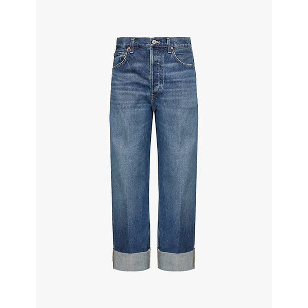 Citizens Of Humanity Ayla wide-leg mid-rise recycled-denim jeans