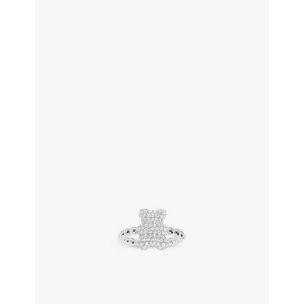  Apm Monaco Yummy Baby Snow sterling-silver and zirconia ring