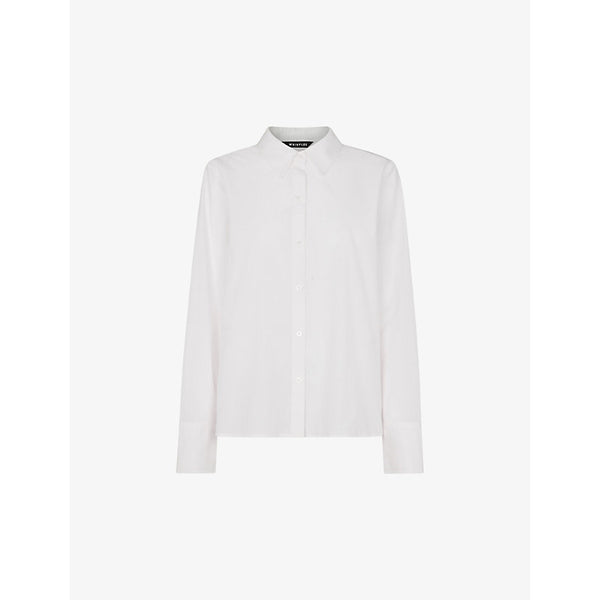 Whistles Boxy-fit long-sleeve cotton shirt