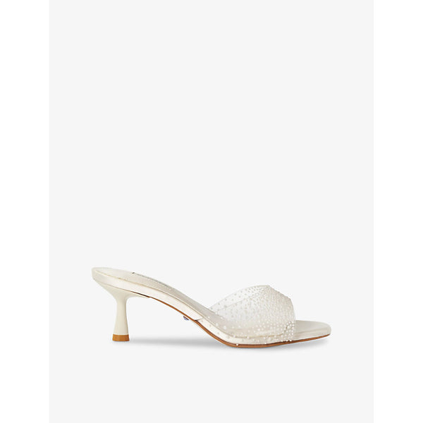 Dune Bridal Moonlit mesh heeled mules