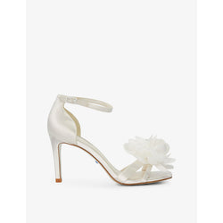 Dune Memorise bridal floral-lace court shoes