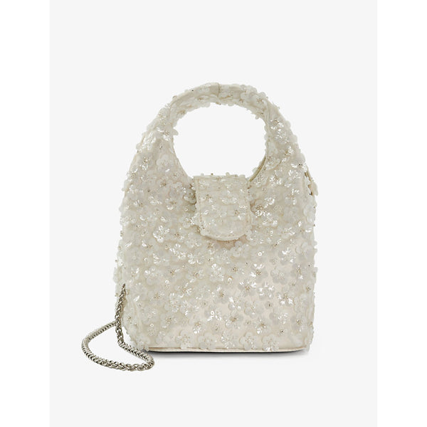 Dune Bridal Bouquette sequin-embellished woven cross-body bag