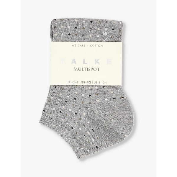  Falke Multispot-pattern stretch cotton-blend ankle socks