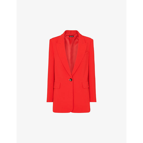 Whistles Single-breasted relaxed-fit crepe blazer