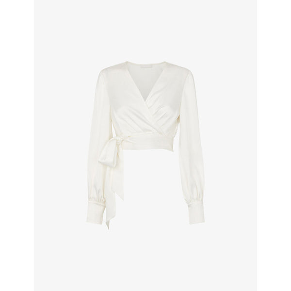 Whistles Lilly tie-waist woven bridal cover-up | WHISTLES