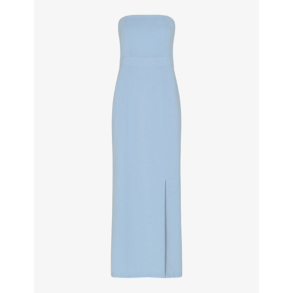 Whistles Gemma slim-fit strapless stretch recycled-polyester maxi dress | WHISTLES