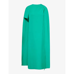 Valentino Garavani Draped straight-hem silk midi dress | VALENTINO GARAVANI