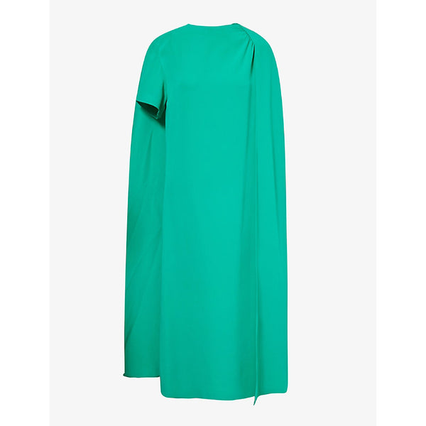 Valentino Garavani Draped straight-hem silk midi dress