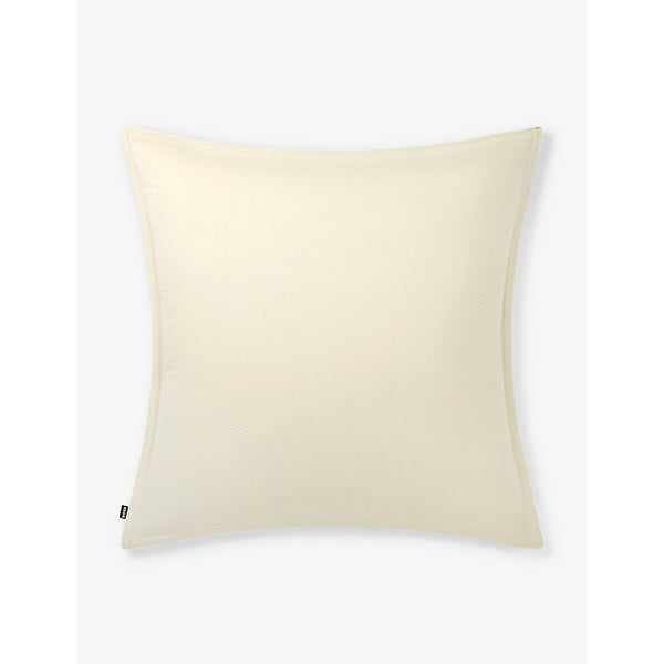 Boss Loft Almond tonal-piping cotton pillowcase 65cm x 65cm