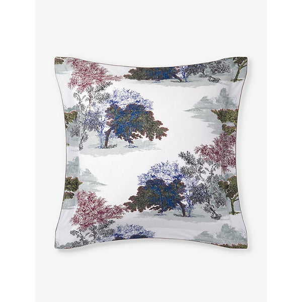 Yves Delorme Parc floral-print organic-cotton Oxford pillowcase 65cm x 65cm