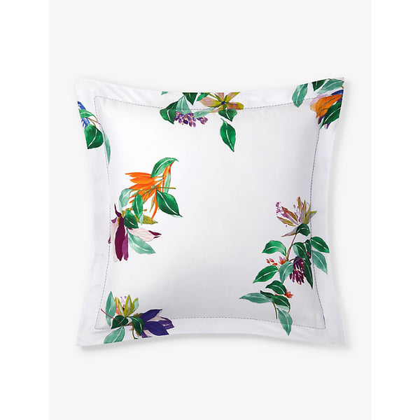 Yves Delorme Parfum floral-print organic-cotton Oxford pillowcase 65cm x 65cm