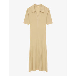 Joseph Ribbed merino-wool knitted polo dress | JOSEPH