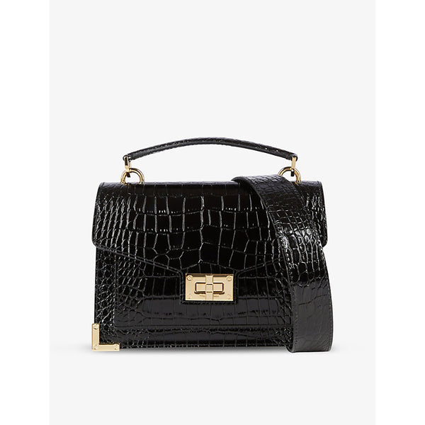  The Kooples Small Emily crocodile-effect leather cross-body bag