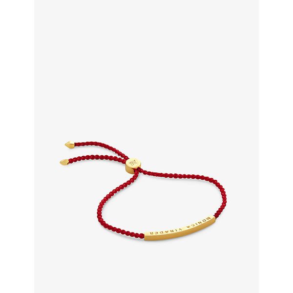 Monica Vinader Linear mini 18ct yellow gold-plated vermeil sterling-silver friendship bracelet