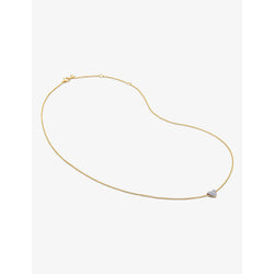 Monica Vinader Heart 18ct yellow gold-plated vermeil sterling-silver and 2.4ct pendant necklace