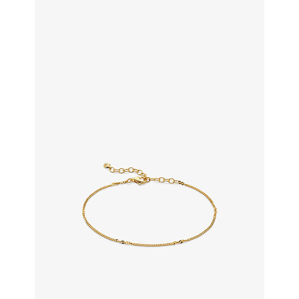 Monica Vinader Curb Twist 18ct yellow gold-plated vermeil sterling-silver chain bracelet