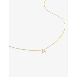 Monica Vinader Small letter G 14ct yellow-gold pendant necklace