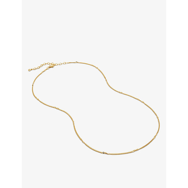 Monica Vinader Curb Twist 18ct yellow gold-plated vermeil sterling-silver necklace