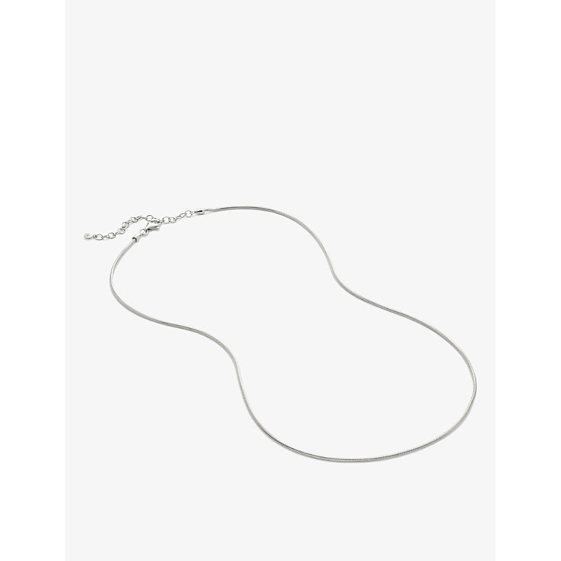 Monica Vinader Thin Snake sterling-silver necklace