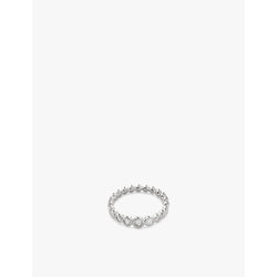 Monica Vinader Lab Grown sterling-silver and 0.057ct diamond eternity ring