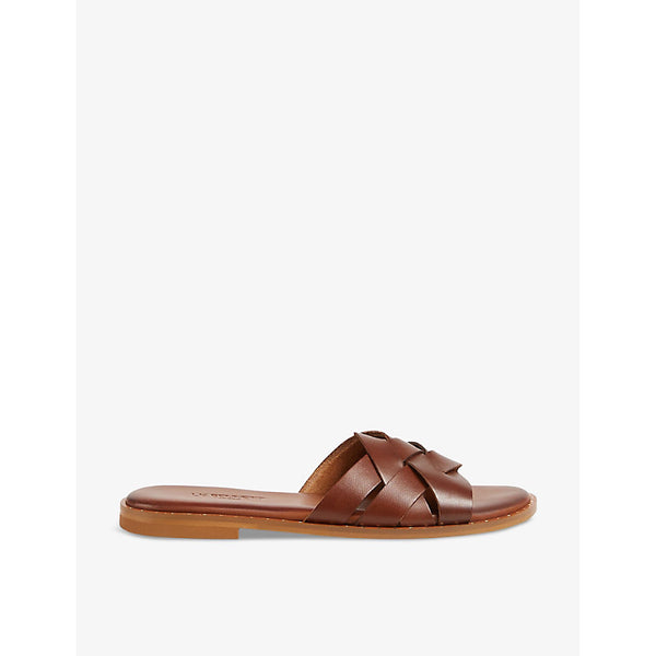 Lk Bennett Amara criss-cross leather sliders