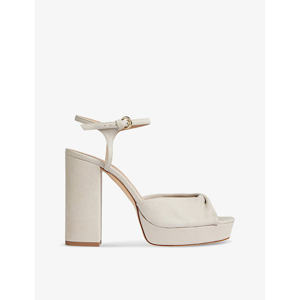 Lk Bennett Rosa twisted suede platform sandals | LK BENNETT