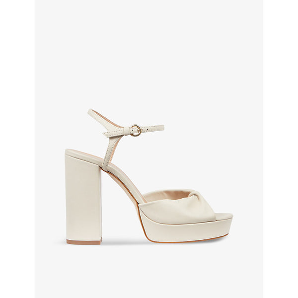 Lk Bennett Rosa twisted leather platform sandals | LK BENNETT