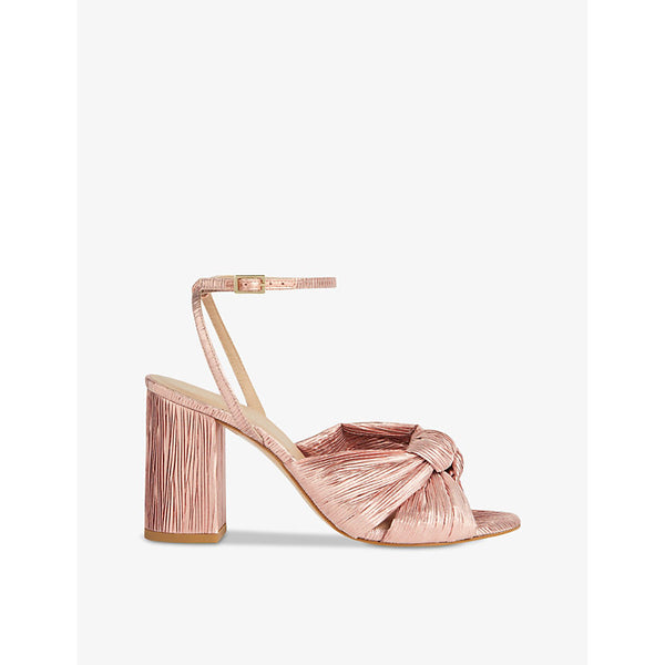 Lk Bennett Eliana crinkle satin sandals | LK BENNETT