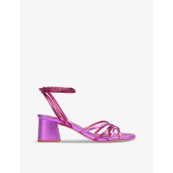 Lk Bennett Starlet metallic-leather heeled sandals