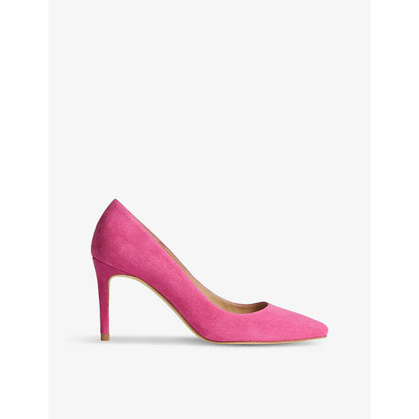 Lk Bennett Floret pointed-toe suede-leather courts