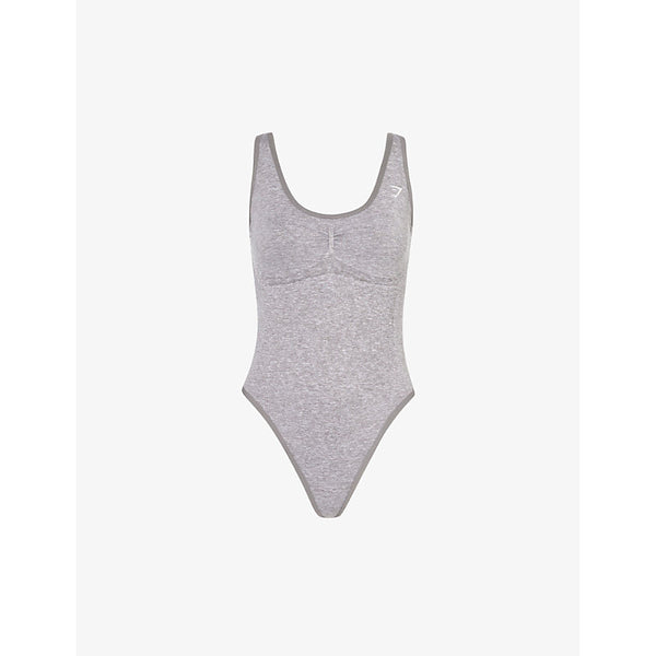  Gymshark Lift Seamless logo-print stretch-knit bodysuit