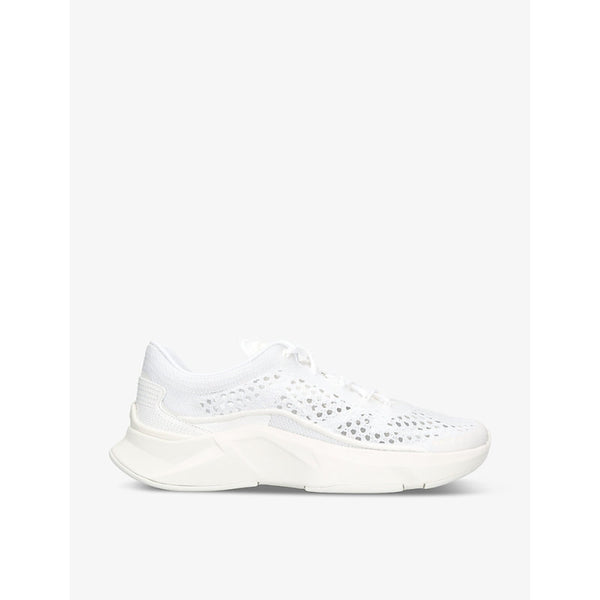  Valentino Garavani Act One logo-embossed mesh low-top trainers