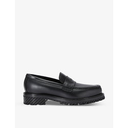 Off-White C/O Virgil Abloh Military platform leather loafers