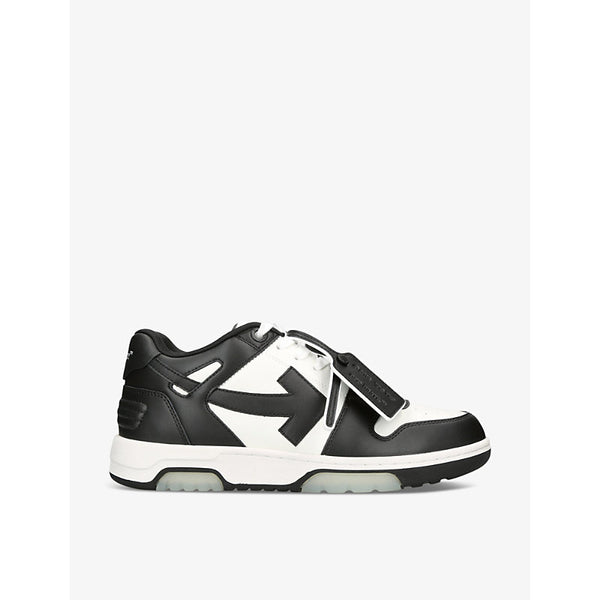  Off-White C/O Virgil Abloh Out Of Office logo-embroidered leather low-top trainers