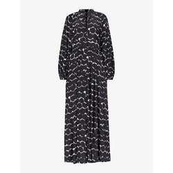 Max Mara Urbania abstract-pattern silk maxi dress | MAX MARA