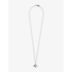 Vivienne Westwood Diamante Heart silver-tone brass and crystal pendant necklace