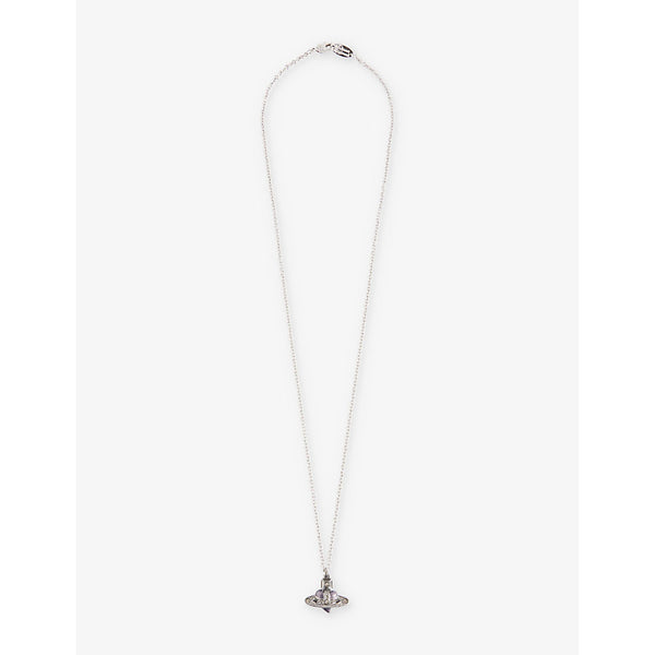 Vivienne Westwood Heart crystal-embellished brass necklace