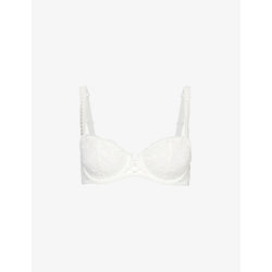  Aubade Kiss of Love half-cup lace woven bra