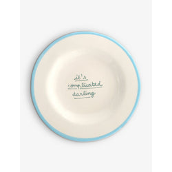 Laetitia Rouget It's Complicated Darling stoneware dessert plate 20cm