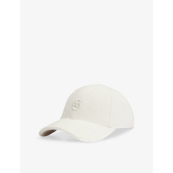 Boss Logo-embroidered brushed-texture woven baseball cap