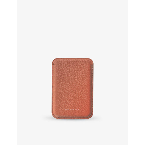 Mintapple Logo-embossed MagSafe leather wallet