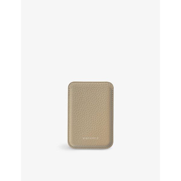  Mintapple Logo-embossed MagSafe leather wallet