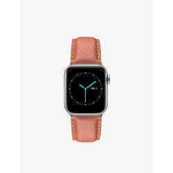 Mintapple Apple Watch grained-leather and stainless-steel strap 40mm