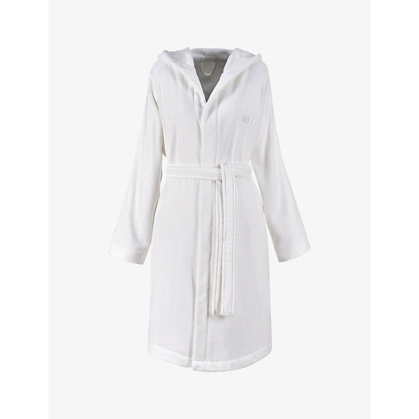  Boss Logo-embroidered cotton-terry kimono dressing gown