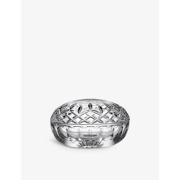 Waterford Lismore crystal-glass covered box 13cm