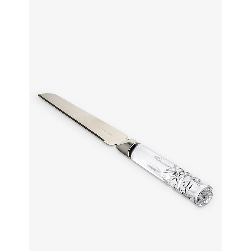 Waterford Lismore crystal and stainless-steel cake knife 33cm