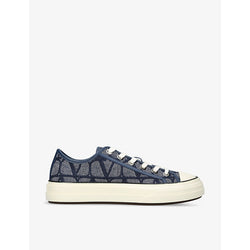 Valentino Garavani VLOGO-print low-top woven trainers